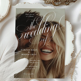 書道写真結婚式招待状 招待状