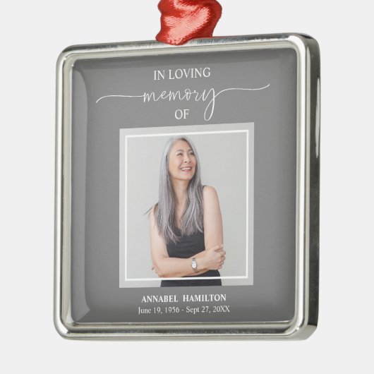 書道写真追悼メタルオルナム メタルオーナメント (左)