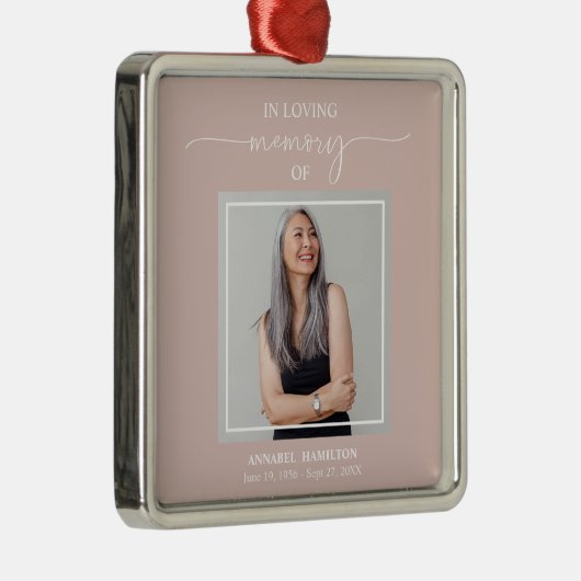 書道写真追悼メタルオルナム メタルオーナメント (右)