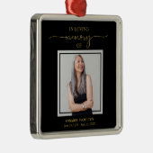 書道写真追悼記念メタルオルナ メタルオーナメント (右)