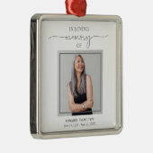 書道写真追悼 メタルオーナメント (右)