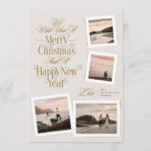 書道写真集新年メリークリスマス シーズンカード (正面)