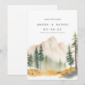 書道印刷可能山 セーブザデート (正面/裏面)