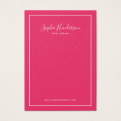 書道及びカスタムカラーイヤリング表示カード (正面)