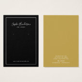 書道及びカスタムカラーイヤリング表示カード (正面&裏面)