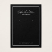 書道及びカスタムカラーイヤリング表示カード (正面)