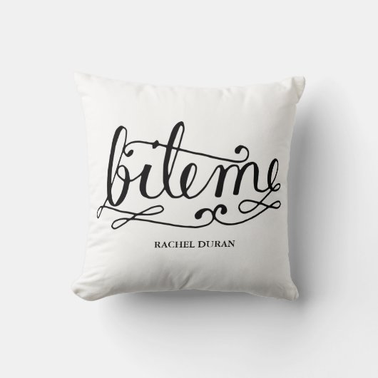 書道双手枕 クッション (正面)