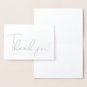 書道台本ありがとうご注意銀箔カード 箔カード (ディスプレー)