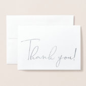 書道台本ありがとうご注意銀箔カード 箔カード (封筒付き正面)