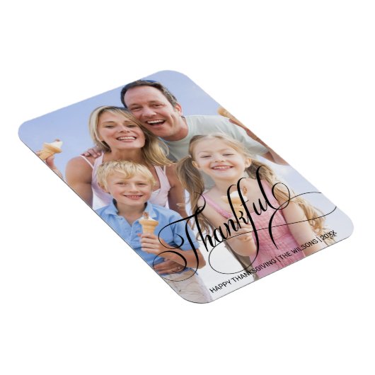 書道台本ありがとうと感謝記念撮影 マグネット (右側)