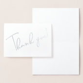 書道台本ありがとうSilver 箔カード (ディスプレー)