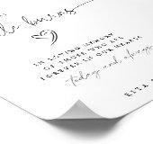 書道台本この蝋燭結婚の看板 ポスター (角)