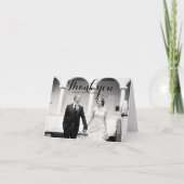 書道台本の写真結婚のサンキューカード サンキューカード (正面)