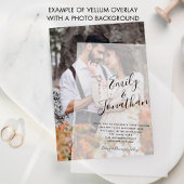 書道台本の名結婚前 ベラム紙招待状