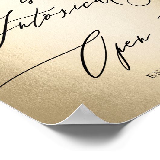 書道台本の愛が酔っ結婚ている ポスター (角)