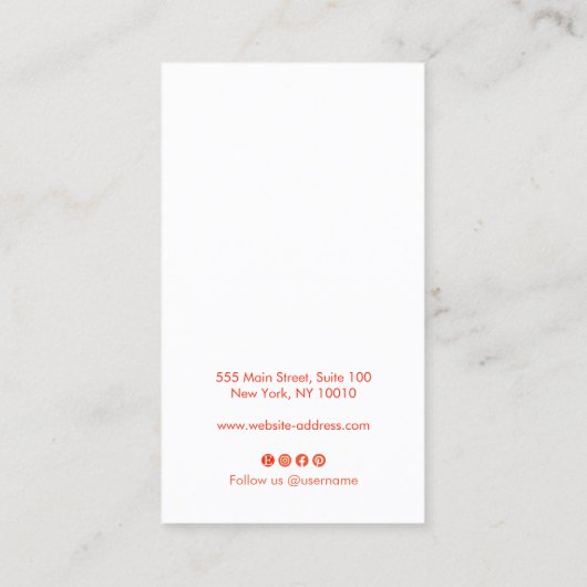 書道台本の検索業務 名刺 (裏面)