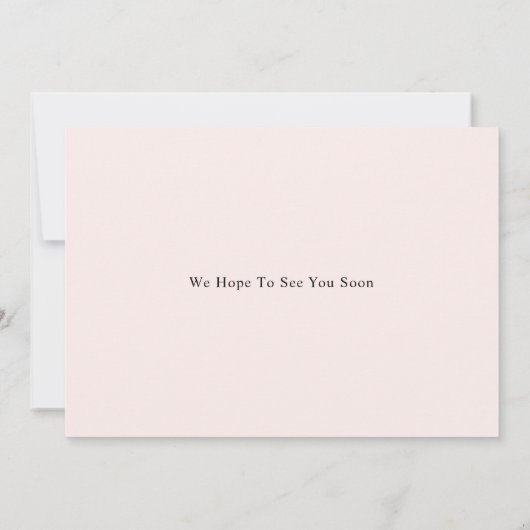 書道台本の発表カードを移動 案内状 (裏面)