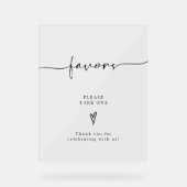 書道台本の結婚式の引き出物を一つ取って アクリルサイン (正面)