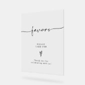 書道台本の結婚式の引き出物を一つ取って アクリルサイン (傾斜)