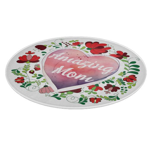 書道台本アメージング・ママ、母の日の贈り物 カッティングボード (角)