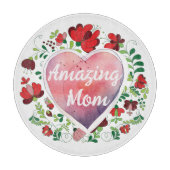 書道台本アメージング・ママ、母の日の贈り物 カッティングボード (正面)