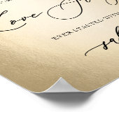 書道台本アルコールラブ結婚ストーリーのサイン ポスター (角)