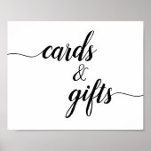 書道台本ウェディングカード&ギフトサイン ポスター (正面)