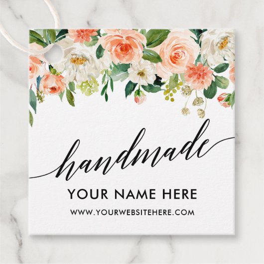 書道台本サンゴフローラ手作 フェイバータグ (正面)