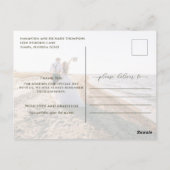 書道台本シンプルのエレガント写真2枚モダン ポストカード (裏面)