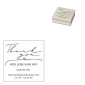 書道台本シンプルBusiness Thank you ラバースタンプ (押印)