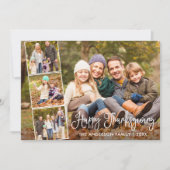 書道台本ハッピー感謝祭4枚 シーズンカード (正面)