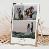 書道台本フォトコラージュ結婚ズ サンキューカード