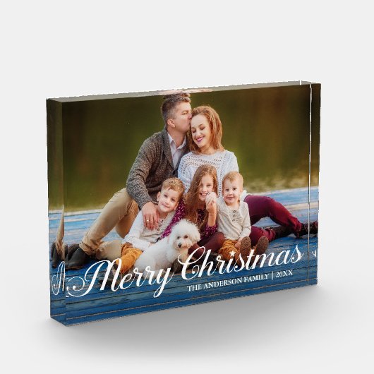 書道台本フォトメリークリスマススター フォトブロック (左)