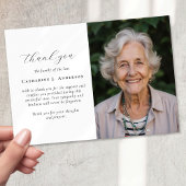 書道台本フォト悔やみや弔慰葬儀記念碑 サンキューカード