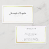 書道台本プレーンエレガントデザイン 名刺 (正面/裏面)