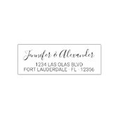 書道台本モダンの結婚差出人住所 セルフインキングスタンプ (デザイン)