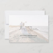 書道台本モダンシンプル2枚エレガント サンキューカード (裏面)