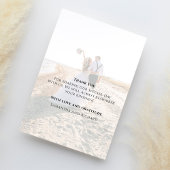 書道台本モダンシンプル2枚エレガント サンキューカード