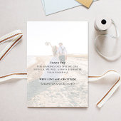 書道台本モダンシンプル2枚エレガント サンキューカード