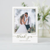 書道台本モダンシンプル2枚エレガント サンキューカード (スタンド正面)