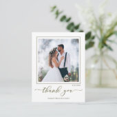 書道台本モダンシンプル2枚エレガント ポストカード (スタンド正面)