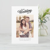 書道台本モダン写真結婚の セーブザデート (スタンド正面)