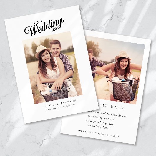 書道台本モダン写真結婚の セーブザデート