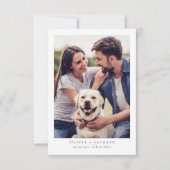 書道台本モダン写真結婚の セーブザデート (正面)