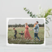 書道台本ワンフォトホリデーカード シーズンカード (スタンド正面)