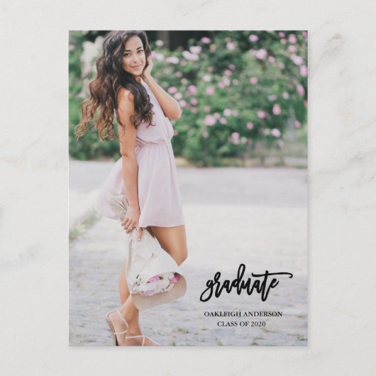 書道台本大学院写真はがき インビテーションポストカード (正面)