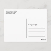 書道台本結婚ありがとうはがきII ポストカード (裏面)