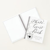 書道台本結婚のフォトゲストブック ノートブック (内部)