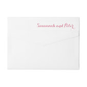 書道台本結婚の差出人住所ラベル ラップアラウンドラベル (裏面)