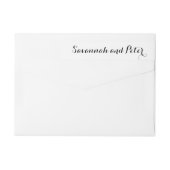 書道台本結婚の差出人住所ラベル ラップアラウンドラベル (裏面)